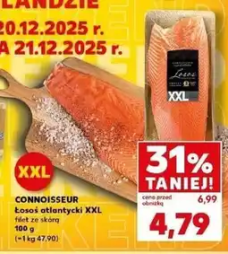 Kaufland Łosoś atlantycki xxl filet ze skórą Connoisseur oferta