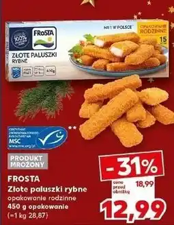 Kaufland Złote paluszki rybne z fileta Frosta oferta