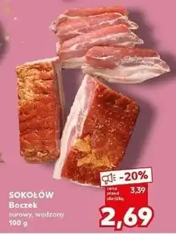 Kaufland Boczek surowy wędzony extra Sokołów oferta