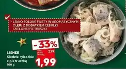 Kaufland Filety śledziowe rybackie krojone z pietruszką Lisner oferta