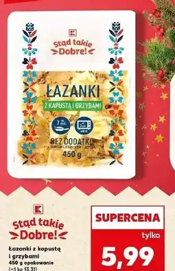 Kaufland Łazanki z kapustą i grzybami K-Classic Stąd Takie Dobre! oferta