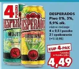 Kaufland Piwo Desperados Mojito oferta
