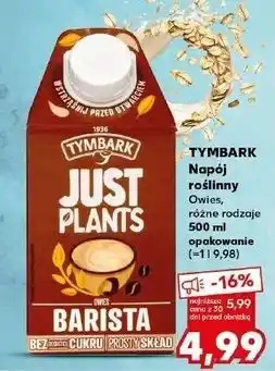 Kaufland Napój owies barista Tymbark Just Plants oferta