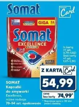 Kaufland Tabletki do zmywarki Somat Excellence Premium 5In1 oferta