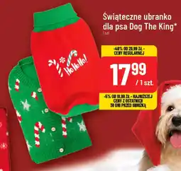Polomarket Świąteczne ubranko dla psa Dog The King oferta