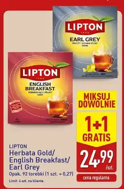 ALDI Herbata Earl Grey Lipton oferta