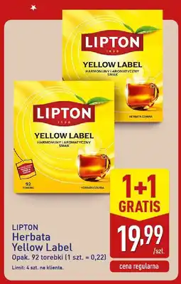 ALDI Herbata Yellow Label Lipton oferta