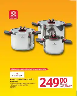 Selgros Zwieger komplet garnków 6 części kompakt oferta
