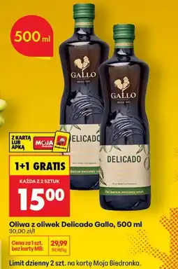 Biedronka Oliwa z oliwek Delicado, 500 ml Gallo oferta