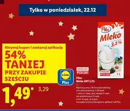 Lidl Mleko UHT Pilos 3,2% oferta