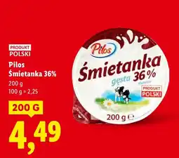 Lidl Śmietanka Pilos gęsta 36% oferta