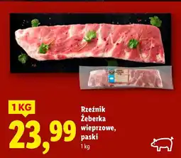 Lidl Żeberka wieprzowe Rzeźnik paski oferta