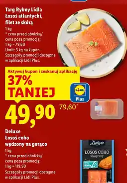 Lidl Łosoś coho wędzony na gorąco Deluxe oferta