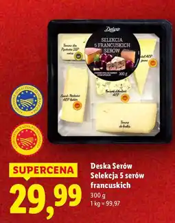 Lidl Ser Deluxe Deska Serów Selekcja 5 serów francuskich oferta