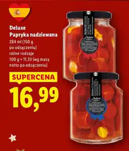 Lidl Papryka nadziewana Deluxe 284 ml (150 g po odsączeniu) różne rodzaje oferta