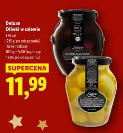 Lidl Oliwki w zalewie Deluxe 395 ml (215 g po odsączeniu) różne rodzaje oferta