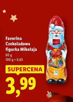Lidl Czekoladowa figurka Mikołaja Favorina 60 g oferta