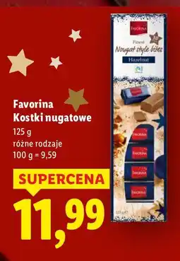 Lidl Kostki nugatowe Favorina 125 g różne rodzaje oferta