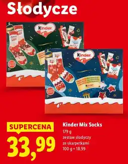 Lidl Czekolada Kinder Mix Socks oferta