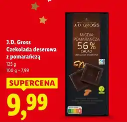 Lidl Czekolada J.D. Gross deserowa z pomarańczą oferta