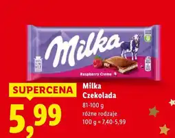 Lidl Czekolada Milka różne rodzaje oferta