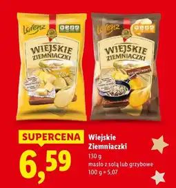Lidl Ziemniaczki Wiejskie Ziemniaczki masło z solą lub grzybowe Lorenz oferta