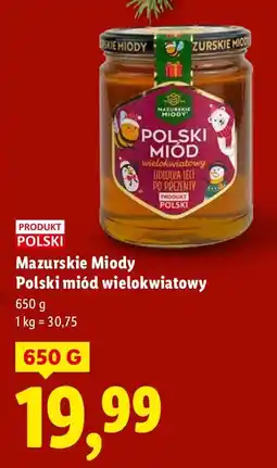 Lidl Miód Mazurskie Miody Polski miód wielokwiatowy oferta