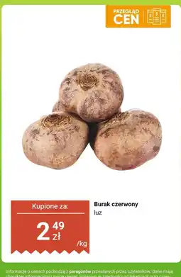 Biedronka Burak czerwony luz Biedronka oferta