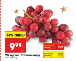 Biedronka Winogrono różowe na wagę Biedronka oferta