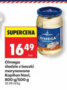 Biedronka Śledzie Omega z beczki marynowane Kapitan Navi oferta