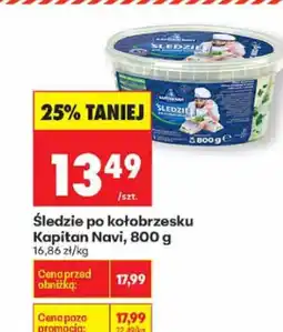 Biedronka Śledzie po kołobrzesku Kapitan Navi oferta
