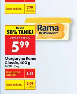 Biedronka Margaryna Rama Classic, 400 g oferta