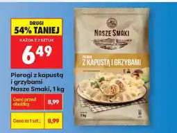 Biedronka Pierogi z kapustą i grzybami Nasze Smaki, 1 kg oferta
