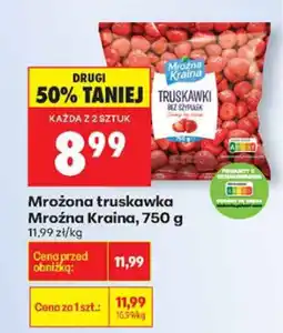 Biedronka Mrożona truskawka Mrożna Kraina 750g oferta