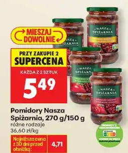 Biedronka Pomidory Nasza Spiżarnia różne rodzaje oferta