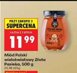 Biedronka Miód Polski wielokwiatowy Złota Pasieka oferta