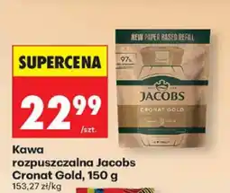 Biedronka Kawa rozpuszczalna Jacobs Cronat Gold, 150 g oferta