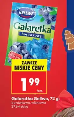 Biedronka Galaretka borowinowy lub wiśniowy Gellwe oferta