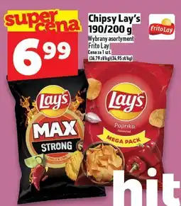 Topaz Chipsy Lay's 190/200 g Frito Lay oferta