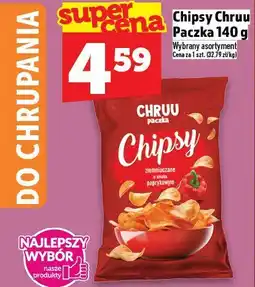 Topaz Chipsy Chruu Paczka 140 g oferta