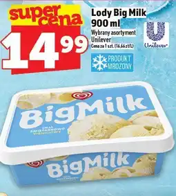 Topaz Lody Big Milk 900 ml Unilever oferta