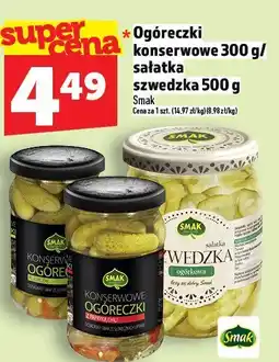 Topaz Ogóreczki konserwowe 300 g / sałatka szwedzka 500 g Smak oferta