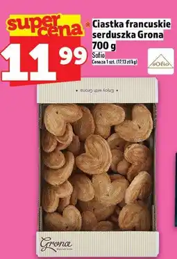 Topaz Ciastka francuskie serduszka Grona 700 g oferta