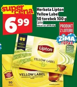 Topaz Herbata Lipton Yellow Label 50 torebek 100 g oferta