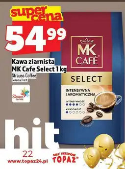 Topaz Kawa ziarnista MK Cafe Select 1 kg Strauss Coffee oferta