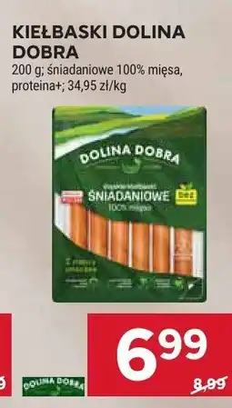 Stokrotka Kiełbaski dolina dobra śniadaniowe 100% mięsa, proteina+ oferta