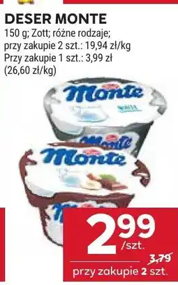 Stokrotka Deser Monte Zott, różne rodzaje oferta
