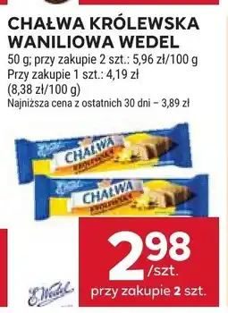 Stokrotka Chałwa królewska waniliowa Wedel oferta