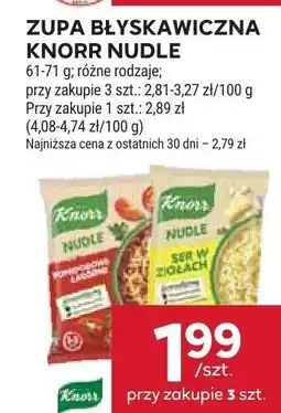 Stokrotka Zupa błyskawiczna Knorr Nudle, różne rodzaje oferta