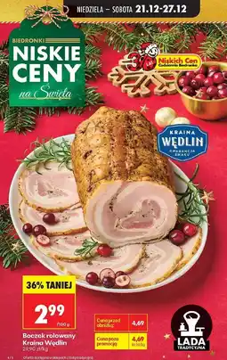 Biedronka Boczek rolowany Kraina Wędlin oferta